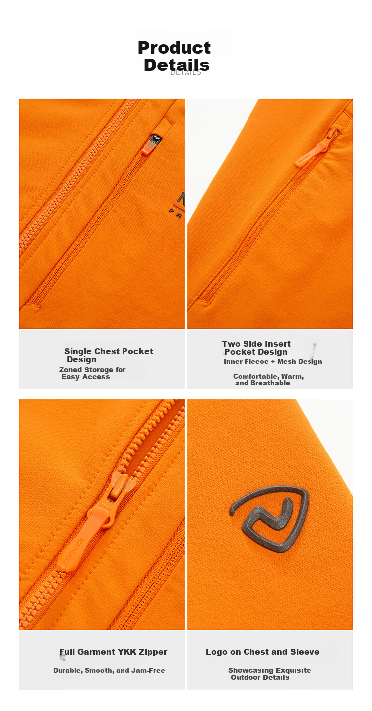 NORTHLAND Gangren 3.0 LT Men's Lightweight Softshell Jacket 2026 Spring Summer Outdoor Mountaineering Hiking Durable Stretch Thin Coat 13