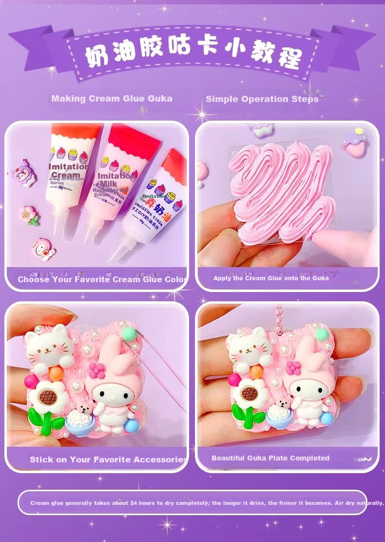Danmiqi Kuromi Children's Jewelry Box DIY Hair Accessories Gift Box for Girls 6-10 Years Old Birthday Present Toy 1