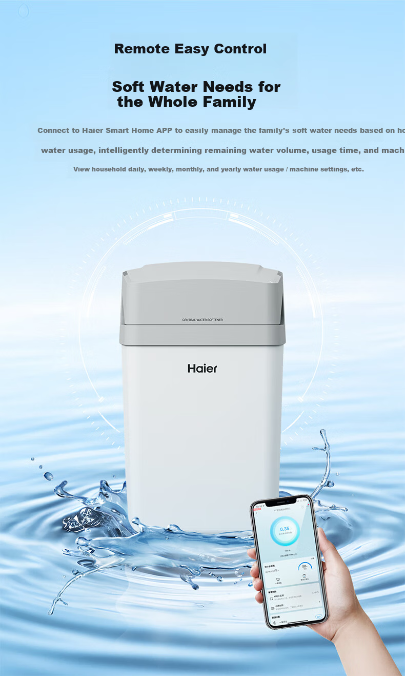 Haier ZhiMei PRO Household Central Water Softener 1.3T High Flow Under-Sink Compact Whole House Water Purifier Softener Scale Removal (Upgraded Rohm and Haas) 10