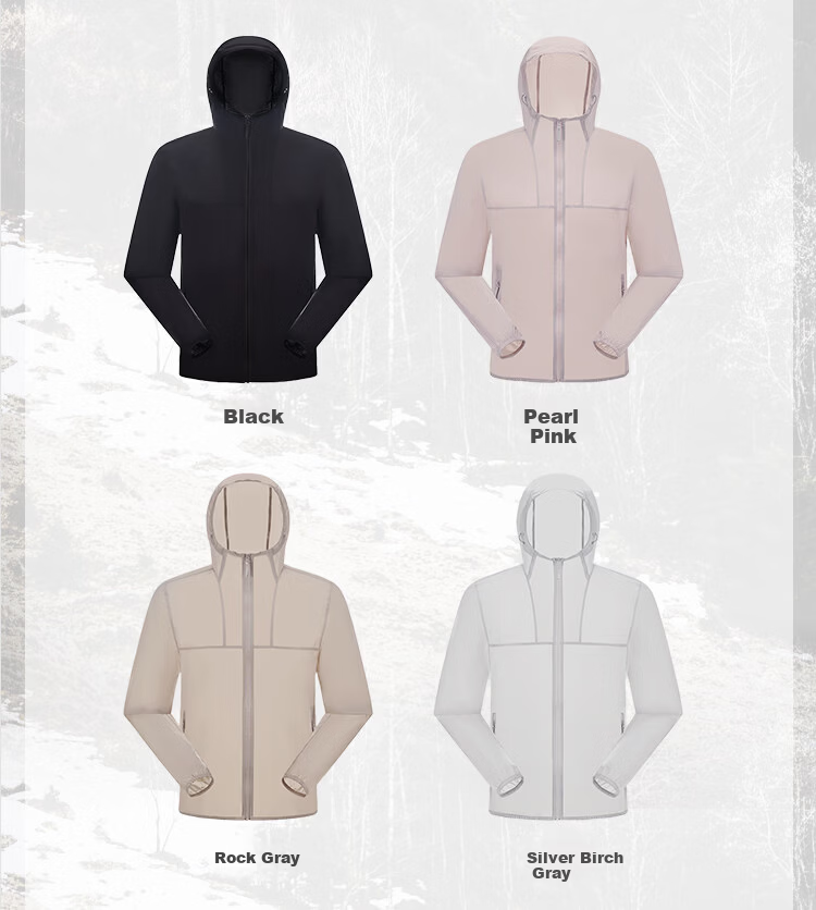 Tianshi Goose Armor Spring Summer New Ultra-thin Breathable UV Protection Skin Jacket Unisex G427 Black S 16