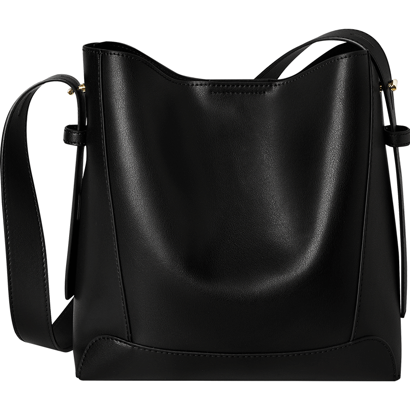 Nalandu Women's New Bucket Bag Large Capacity Cowhide Shoulder Crossbody Bag Birthday Gift