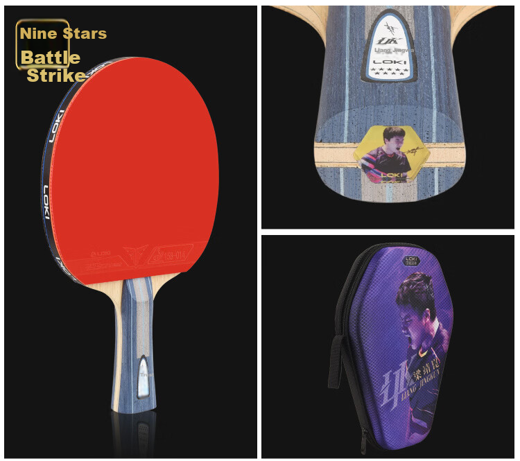 LOKI Thor Table Tennis Racket Single Blade Liang Jingkun 8-Star Carbon Fiber Double-Sided Inverted Rubber Shakehand Paddle 8