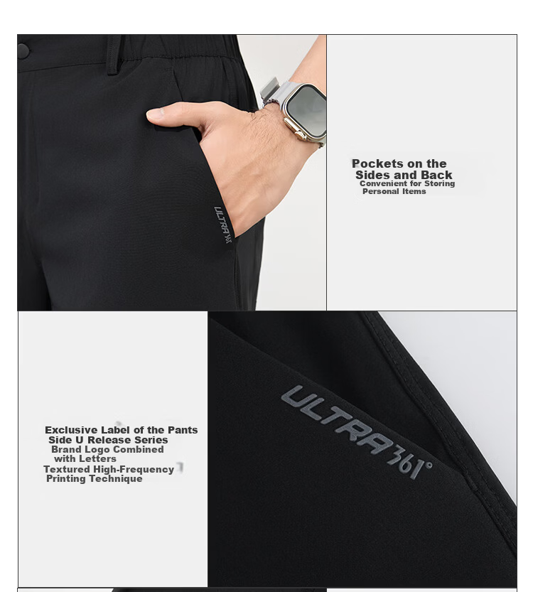 361° Men's Sports Pants Spring Summer New Sun Protection Slimming Cool Casual Stretch Long Pants 652614701-1 7