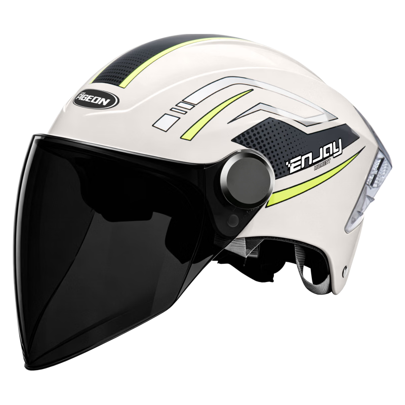 Feige Suprek Electric Bike Helmet 3C Certified Unisex New National Standard Class A Motorcycle Half Helmet Electric Scooter Sun Protection Summer Safety Helmet 302 Speed Shadow Off-White [Sun Protecti
