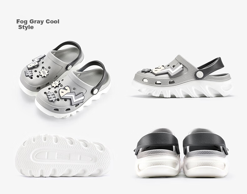 BALABALA Kids Summer EVA Clogs Boys Girls Closed-Toe Outdoor Sports Soft Sole Beach Shoes for Children 10