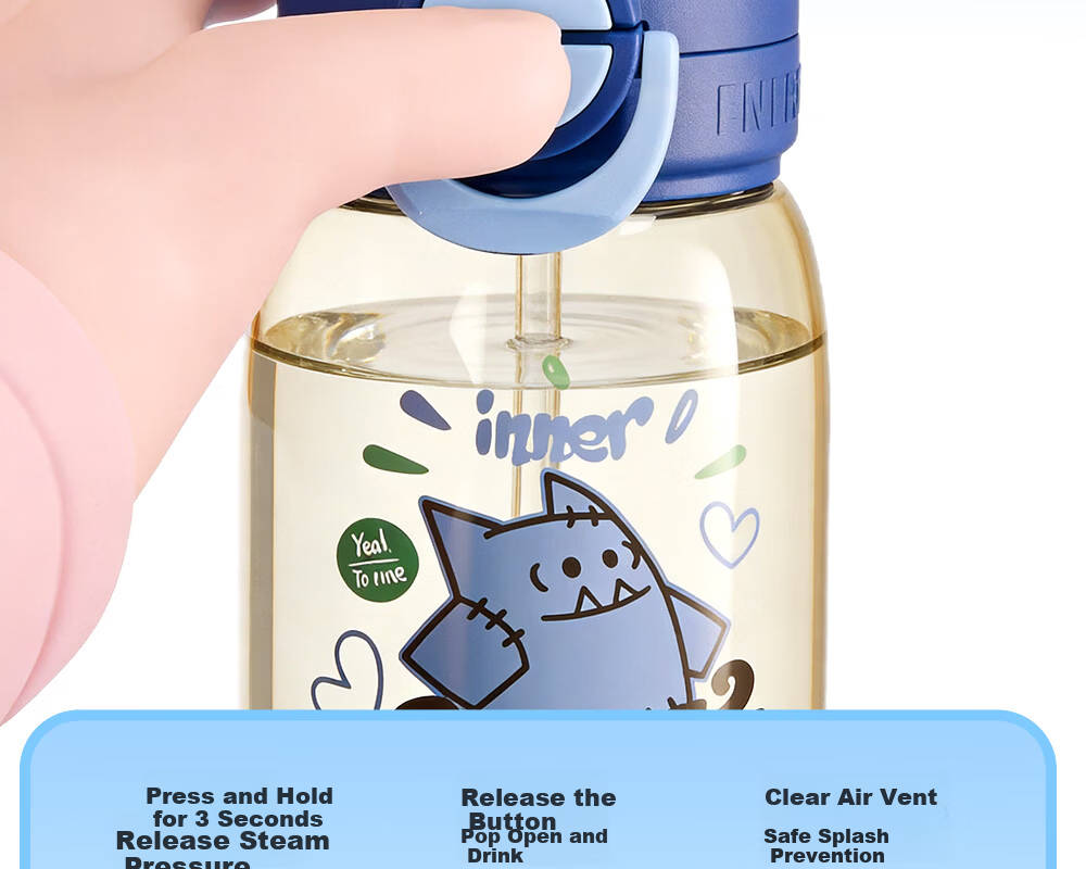 Fuguang Kids PPSU Straw Water Bottle Portable Dual-Use Cartoon Cute High-Temperature Resistant Plastic Cup for Boys and Girls 18