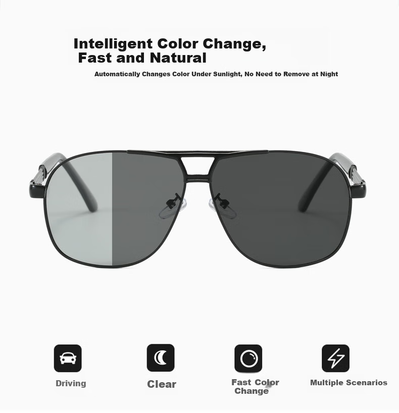 Feidler Polarized Day and Night Sunglasses for Men UV Protection Driving Fishing Glasses 3