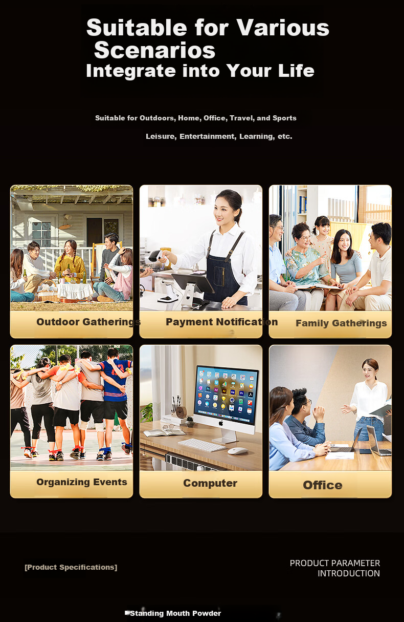 SANSUI Portable Microphone KTV Speaker All-in-One Wireless Bluetooth Outdoor Karaoke Amplifier Home KTV V63 Single Microphone Version 11
