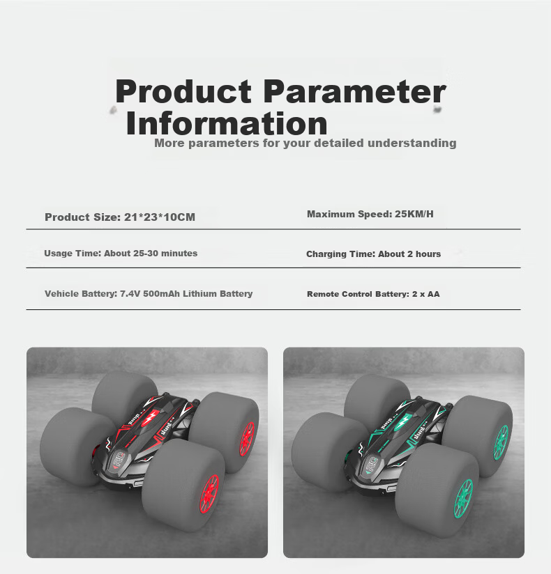 Aomengxing Remote Control Off-Road 4WD RC Professional Climbing Double-Sided Stunt Drift Car Boys Children's Day Gift 15