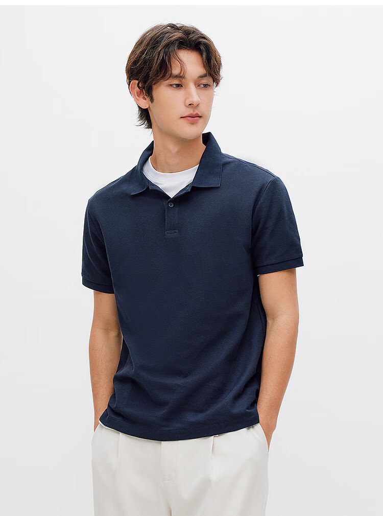 Semir Wang Anyu Mall Same Style | Men's Polo Shirt Summer Trendy Short Sleeve 2026 New Quick-Dry Breathable T-Shirt Father's Day 29