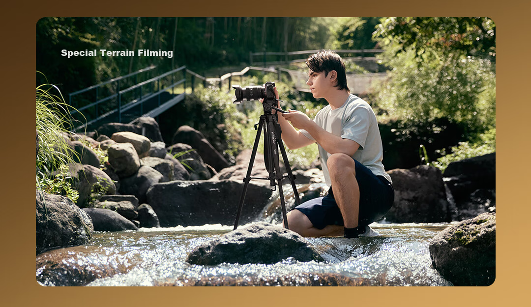 YUNTENG 860 Professional Tripod with Spiked Feet, Hydraulic Head for DSLR, Mirrorless Camera, Camcorder, Smartphone, Vlog Video Shooting, Live Streaming, Outdoor Travel Photography Stand 14