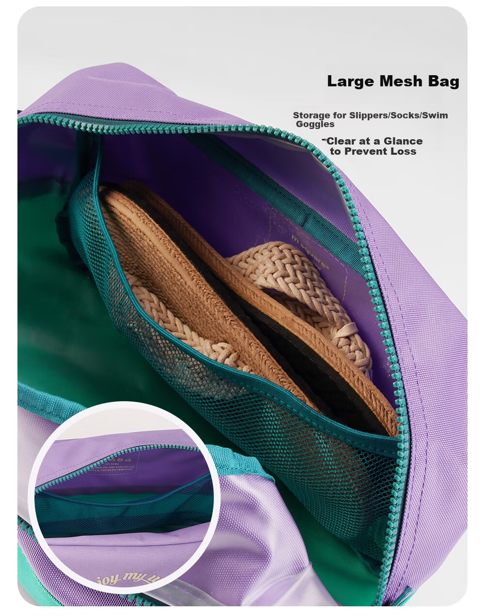 M Square Waterproof Large Capacity Storage Shoe Bag Gym Swimming Toiletry Bag Travel Portable Anti-Dirt Secret Green 9