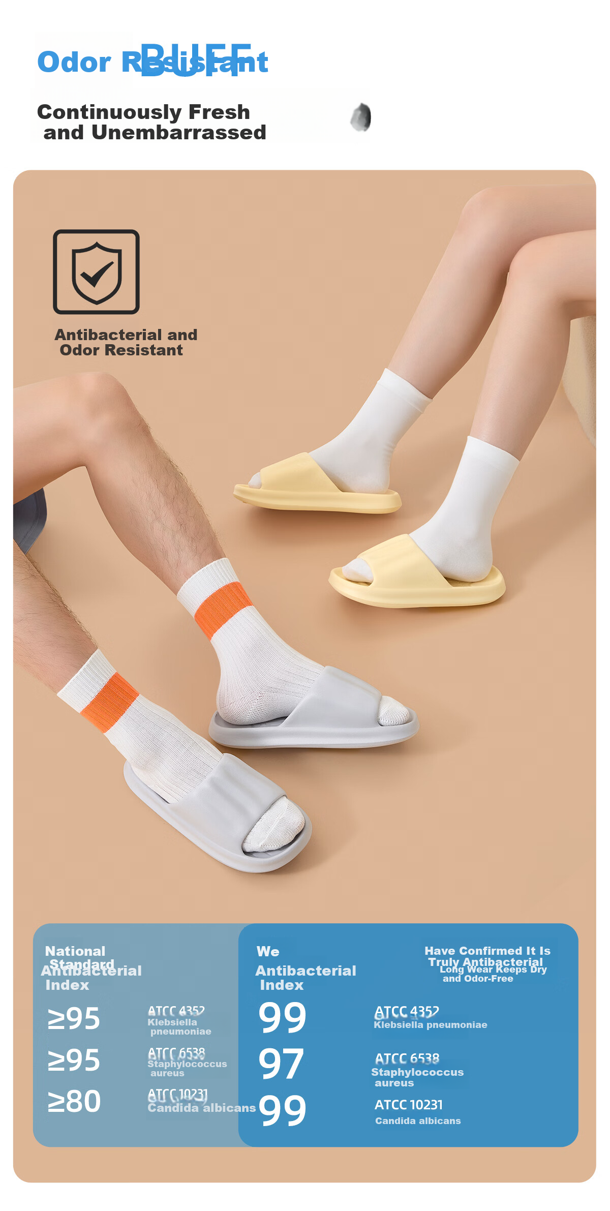 Lidani Antibacterial Deodorant Slippers Men's Summer New Indoor Home Bathroom EVA Cloud Soft Couple's Sandals 6