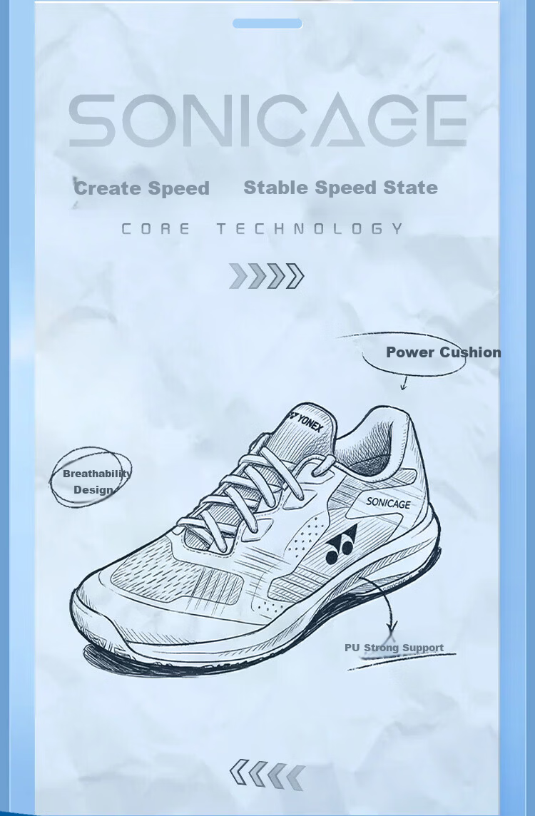 YONEX Badminton Shoes for Women, Breathable And Non-Slip, Suitable for All Court Types, SHTSCLGEX, Pearl Pink, Size 38 3