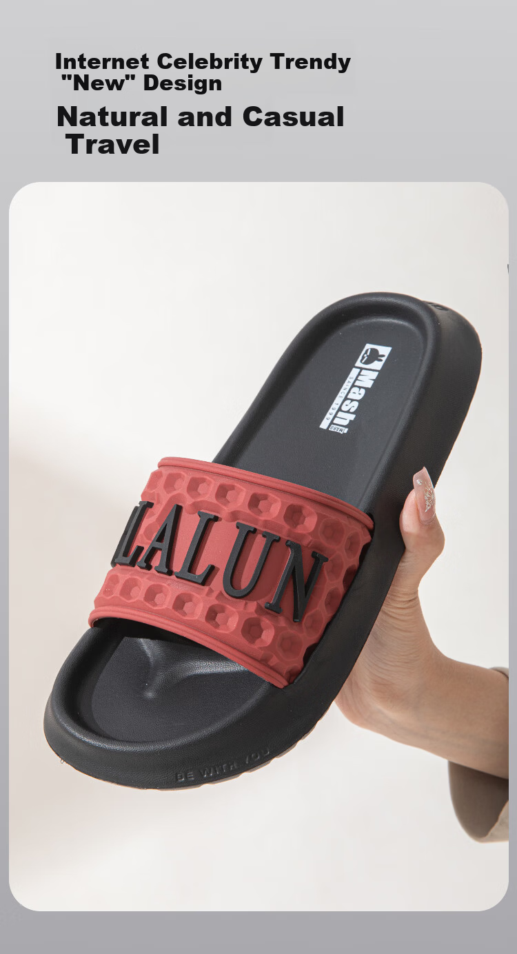 MashiMaro Unisex Thick-Soled Fashionable Slippers for Home, Bathroom, and Outdoor Wear 4