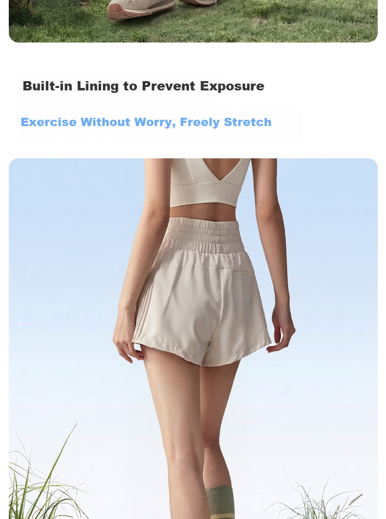 Xueqiman Women's Loose Sports Shorts Summer Anti-Exposure Running 2026 New Three-Quarter Pilates Fitness Pants 5