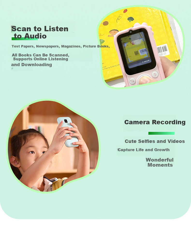 Listeneer K9Pro Hearing Aid English Listening Portable MP3 Ear Training Word Immersion Machine High School English Learning Device Story Companion Repeater Pink 128GB 11