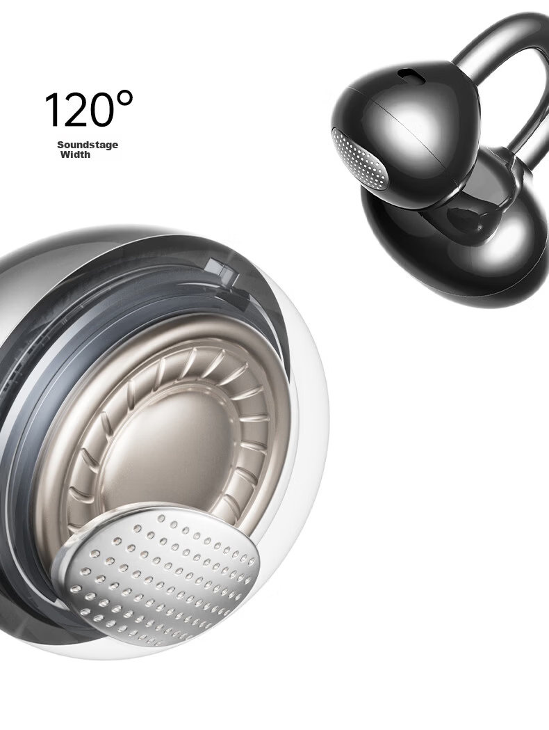 Chuangu 2026 New AI Simultaneous Translation Bluetooth Bone Conduction True Wireless Ear Clip Translator Comfortable Non-In-Ear Sports High-Quality Sound 14