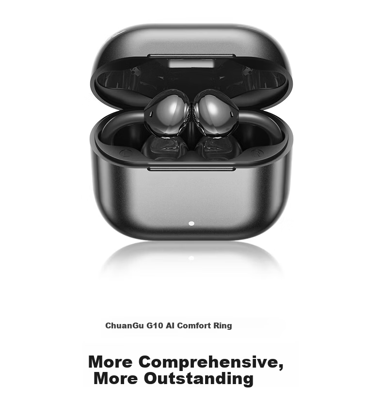Chuangu 2026 New Berlin Sound Effect TOP1 Bluetooth Bone Conduction Clip-On True Wireless In-Ear AI Translator Open Sports Cycling Long Battery Life Earphones 3