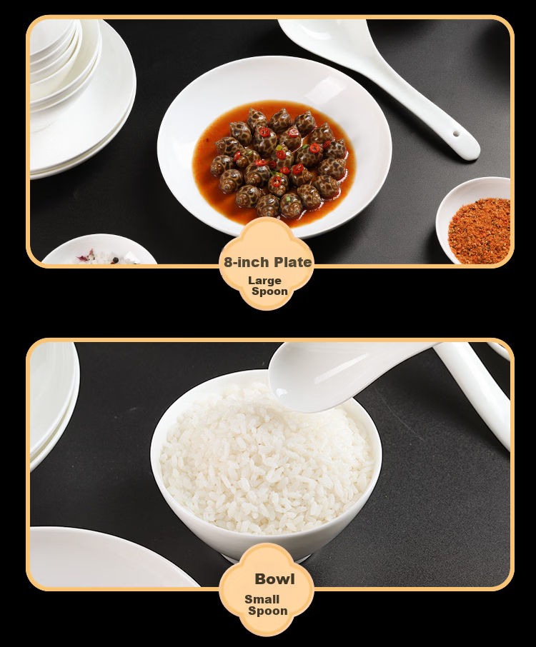 One's Member No.1 Bone China Bowl and Plate Set Home Simple Pure White Underglaze Color Tableware Housewarming Gift Box 25