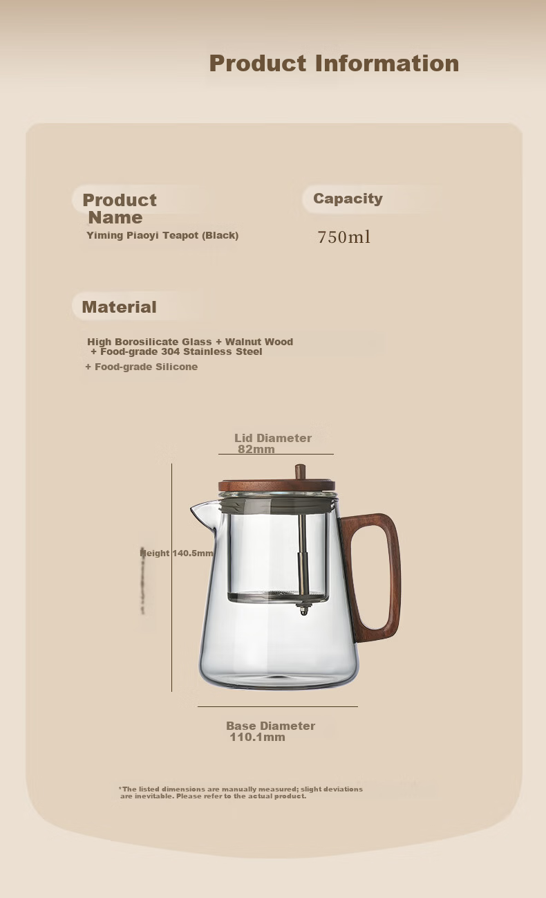 Mingguang Lazy Tea Set Glass Teapot Tea Water Separation Tea Cup Glass Brewing Pot Office Kung Fu Tea Set Home Use 12