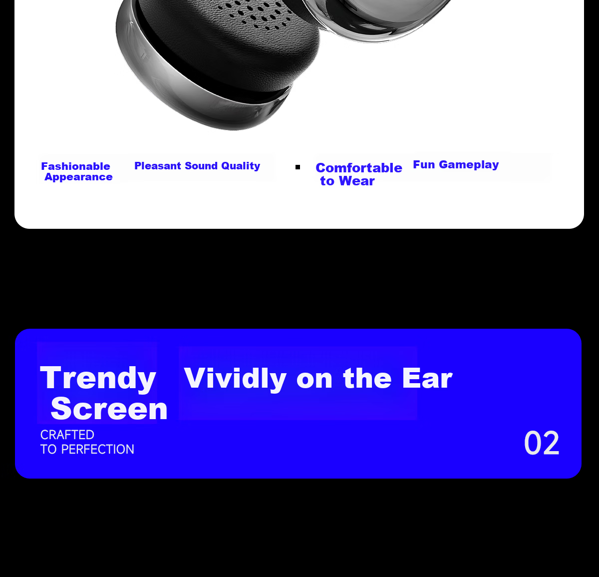 EDIFIER Auro Ace Over-Ear Bluetooth Headphones with Lyrics Display, Trendy Small Headphones, DIY Creative Support, Fashionable Stylish Design, Mother-of-Pearl Gold 1