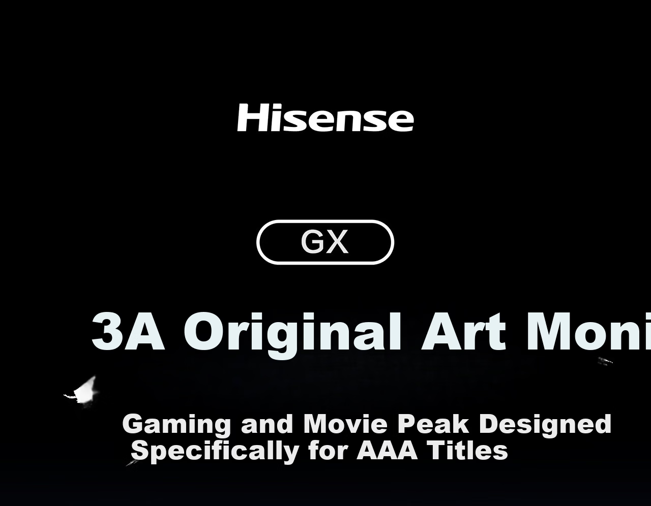Hisense GX 31.5-inch 3A Original Picture Obsidian Screen 2304-Zone Glass-Based MiniLED XDR 2000nits 4K 160Hz Dual-Mode Gaming Monitor 32GX 3