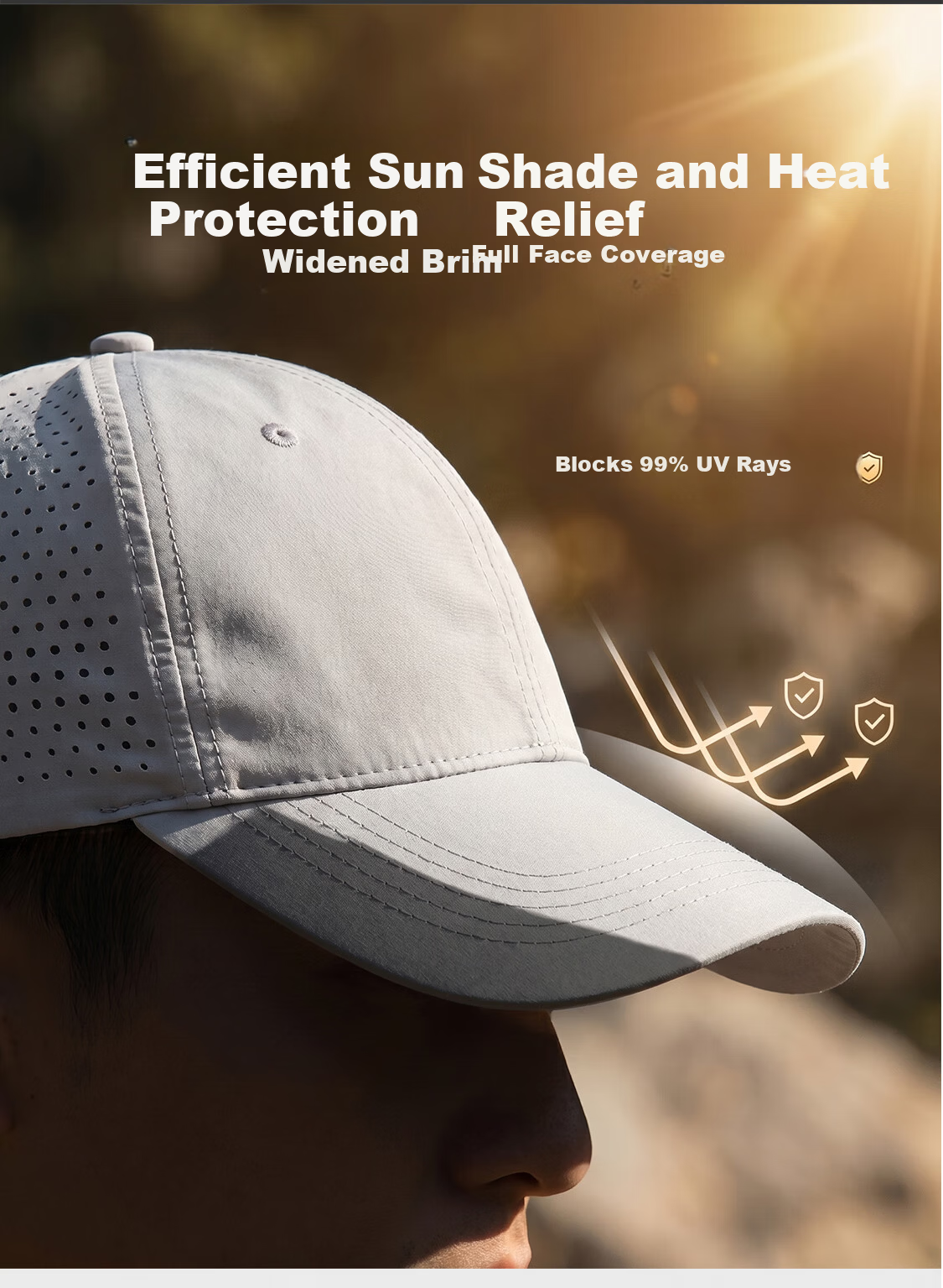Yu Xiaoduo Quick-Dry Mesh Breathable Baseball Cap Running Sports Unisex Waterproof Sun Protection Dark Navy Dad Hat 6