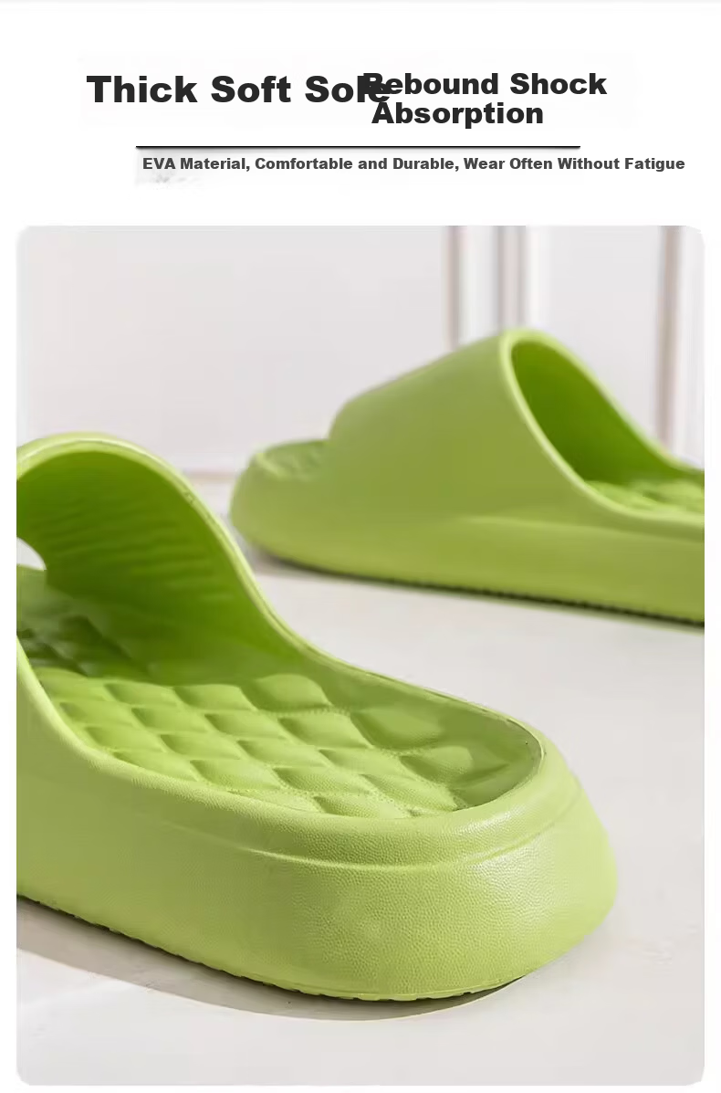 Qiumuxi Men's Thick-Soled EVA Slippers Outdoor Non-Slip Home Casual High-Value Women's Sandals Couples Soft-Feel Slippers 6