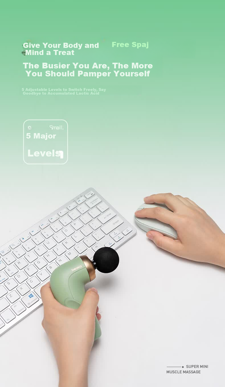 Beoka Ultra-Mini Massage Gun HA1, Muscle Relaxation Massager, Mini Massage Gun, Neck Massager, Gift for Women And Mothers on Mother's Day - Cream Latte 10