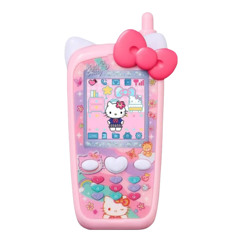 BANDAI Sanrio Kuromi Mobile Phone Shaped Electronic Pet Toy for Girls Birthday Gift