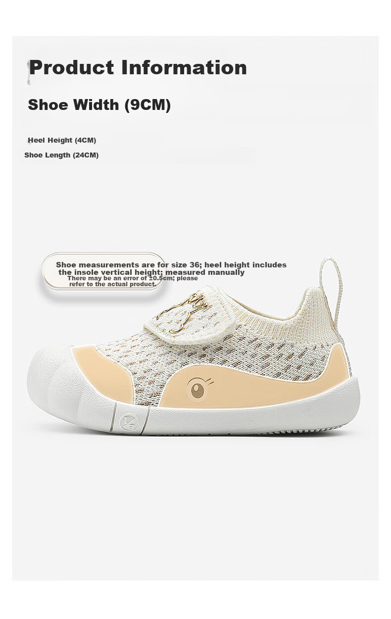 YEEHOO Baby Toddler Walking Shoes Spring Summer New Boys Girls Non-slip Functional Soft Sole Sports Shoes 7