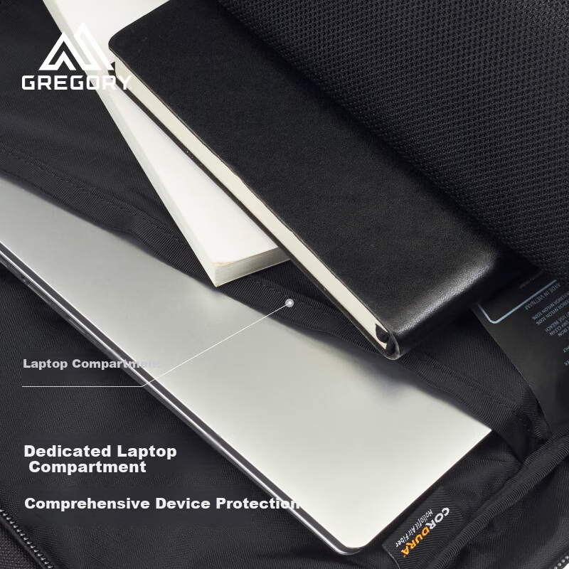 GREGORY Men's Business Laptop Backpack Large Capacity Commuter Bag Multifunctional Lightweight Durable QA8
