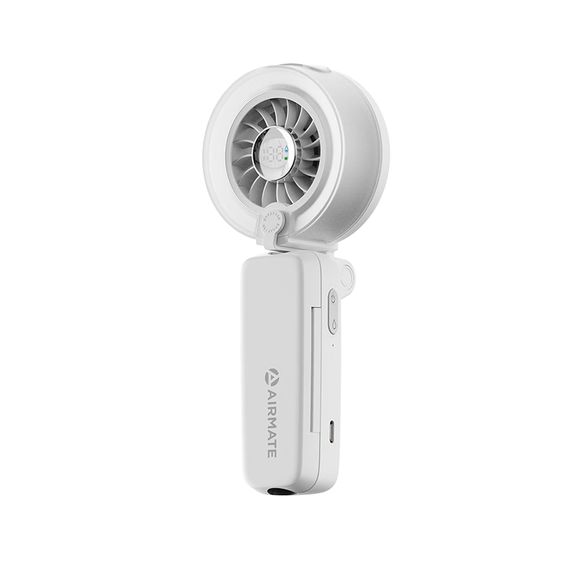 AIRMATE Umbrella Clip Spray Mini Fan Handheld Rechargeable Portable Outdoor Small Folding Fan Quiet Desktop Fan H2O-U1A