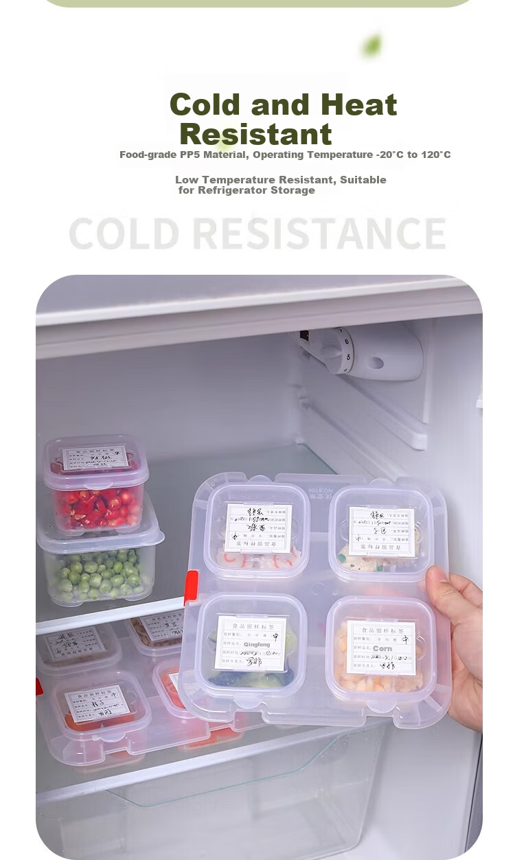 Danshi Zhiyuan Food Sampling Boxes Canteen Sample Containers Dish Sampling Fresh-Keeping Boxes 300ML 10 Pieces (Beijing Warehouse) 10