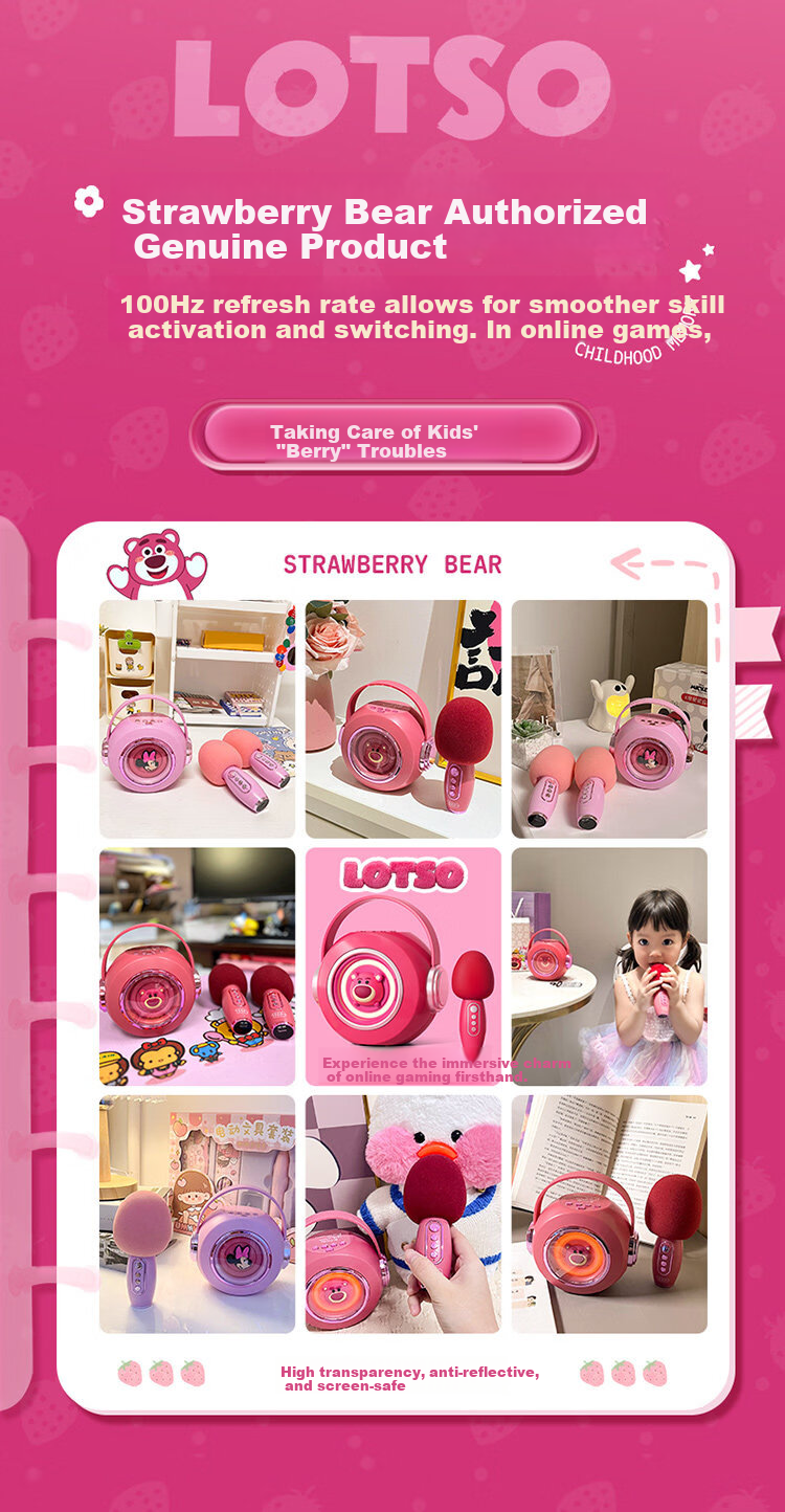Coolfire 61 Children's Day Gift for Girls High-End Disney Microphone Singing Speaker KTV All-in-One 2026 New Karaoke Birthday Gift for Ages 6-12 Practical 2