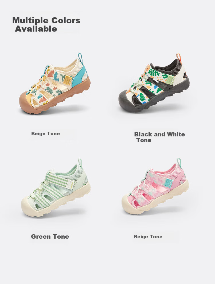 BALABALA Children's Walking Shoes, Boys And Girls Sandals, 2026 Summer New Sports Shoes, Closed-Toe Anti-Collision, Dual-Use for Land And Water, Non-Slip 8