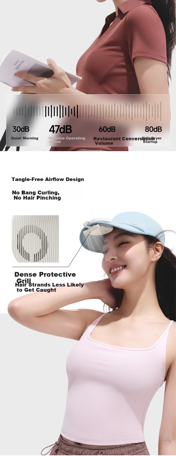 Beneunder Mini Clip-on Brim Fan Outdoor Ultra-light Cooling Summer Portable Rechargeable Small Fan EE007 11