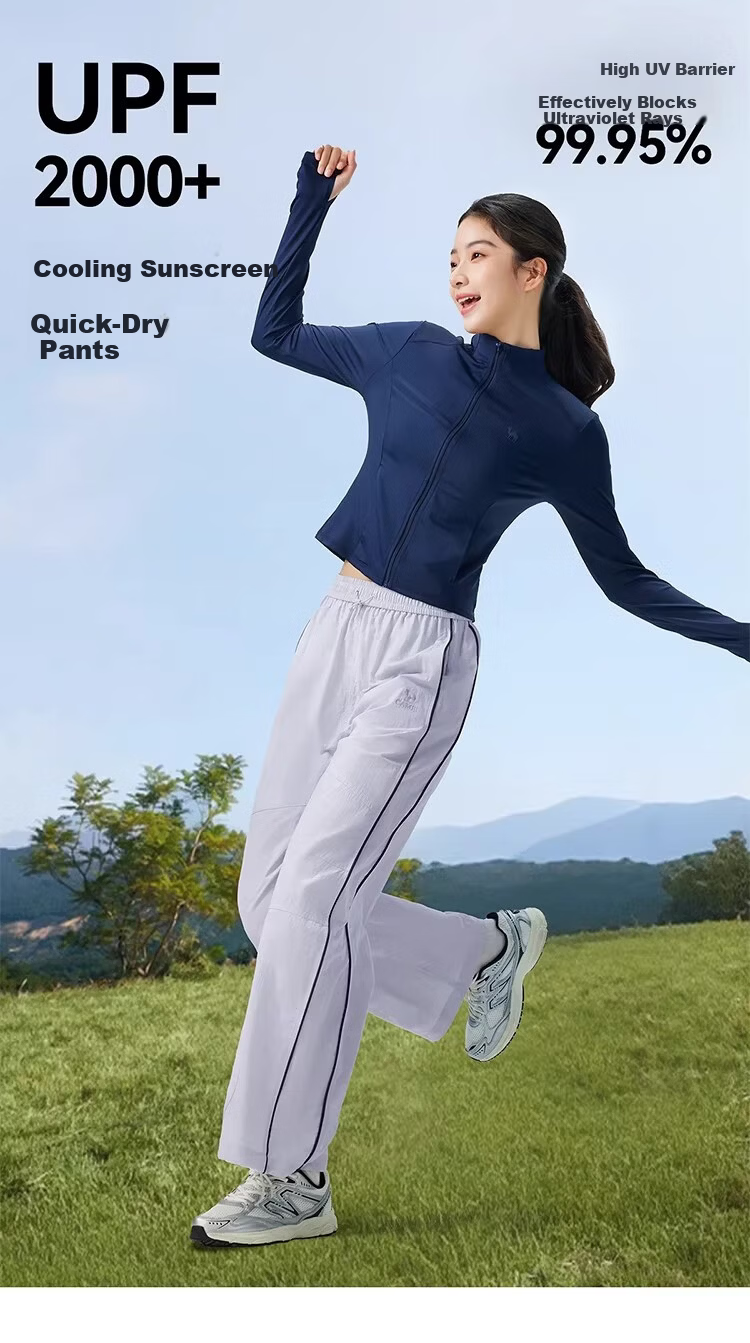 CAMEL Women's Quick-Dry Pants 2026 Summer New Cool Breathable Straight Slim Outdoor Hiking Casual Sports Pants 5013 2