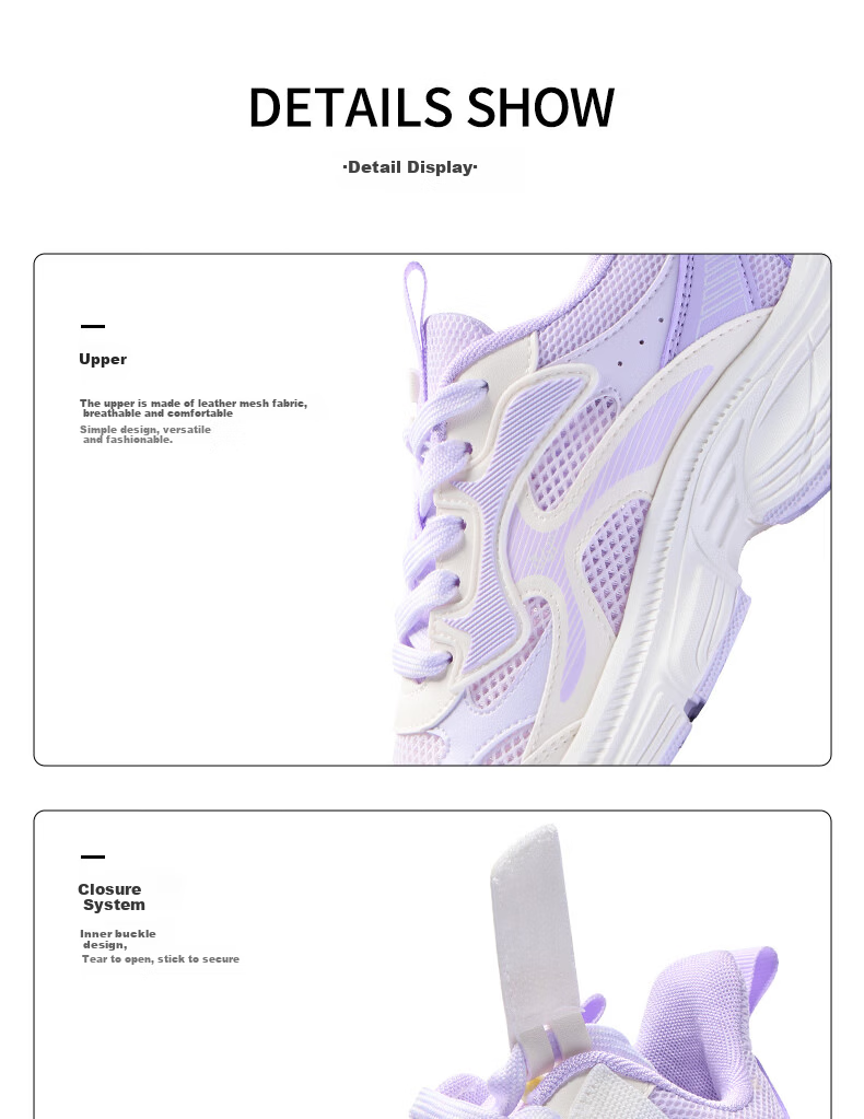 361° Kids Sports Shoes 2026 Summer Girls Lightweight Breathable Casual Dad Sneakers Pink Size 37 28