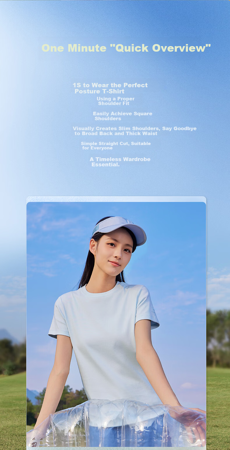 CAMEL Women's Ice Cooling Short Sleeve T-Shirt 10A Antibacterial Breathable Crew Neck Top C26BZ0L7086 Boundless White S 2