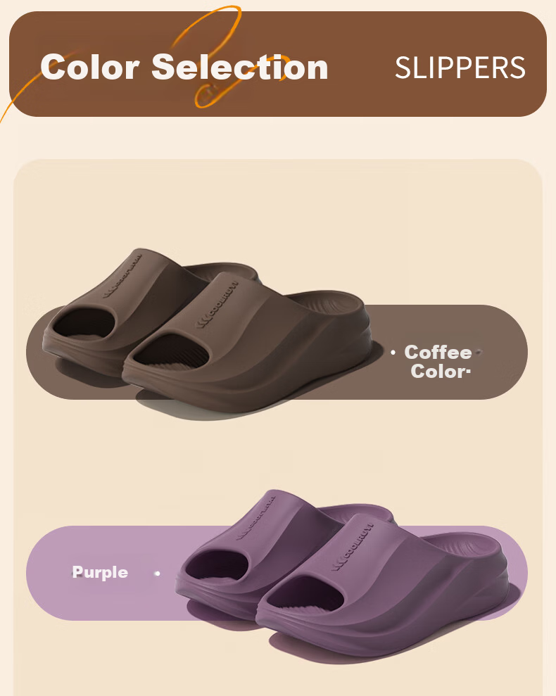 She Enjoy EVA Unisex Simple Thick-Soled Home Bathroom Shower Slippers 9