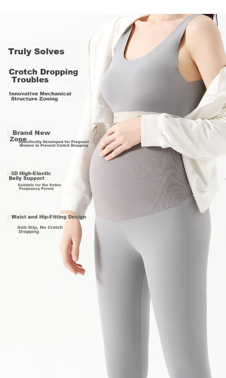JOYNCLEON Maternity Shark Shorts Five-Point Summer Thin Hip-Lifting Yoga Safety Pants Black L JYK179605 9