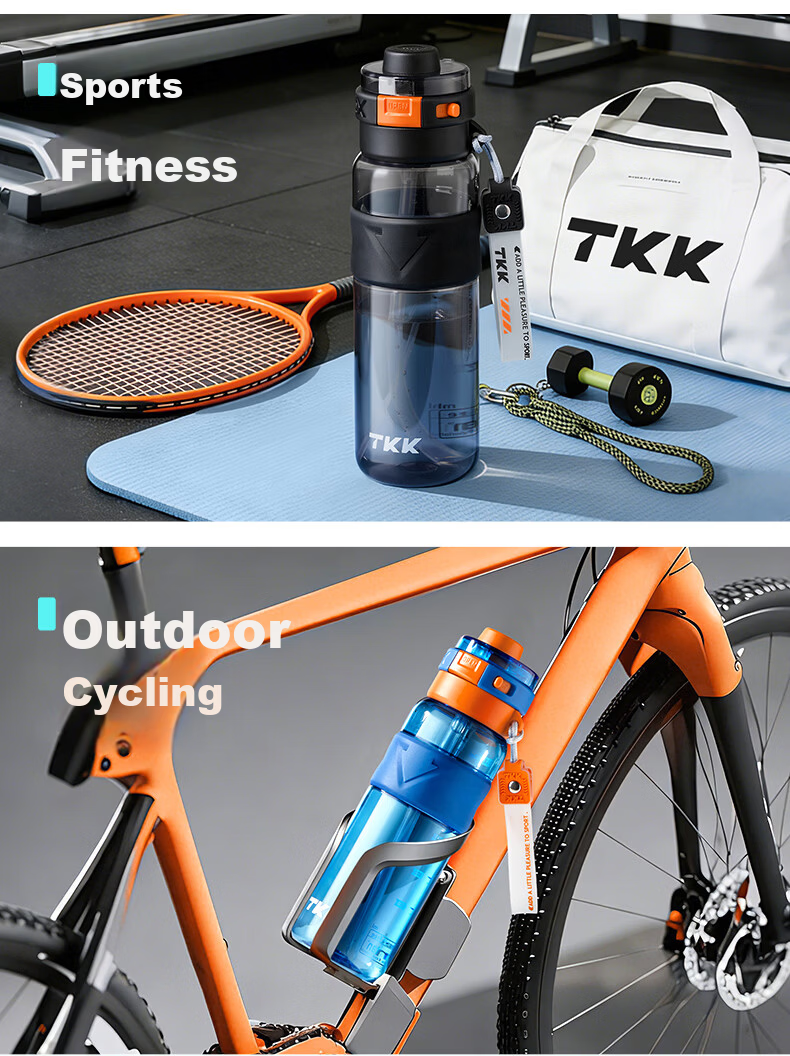TKK Spray Water Bottle for Children School Use 6-12 Years Old Primary and Secondary Students Sports Water Bottle Unisex Tritan Cup Summer 15