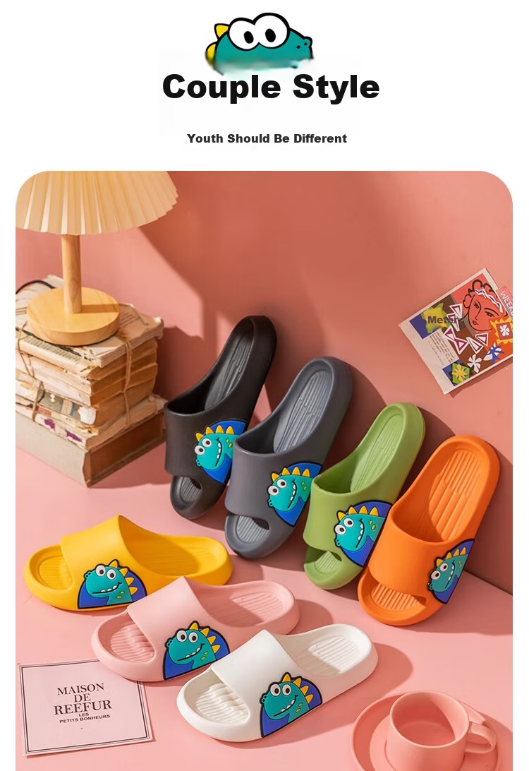 GUOLUOFEI Cartoon Kids Slippers Boys Summer Indoor Non-Slip Family Matching Sandals Navy Blue Size 26-27 4