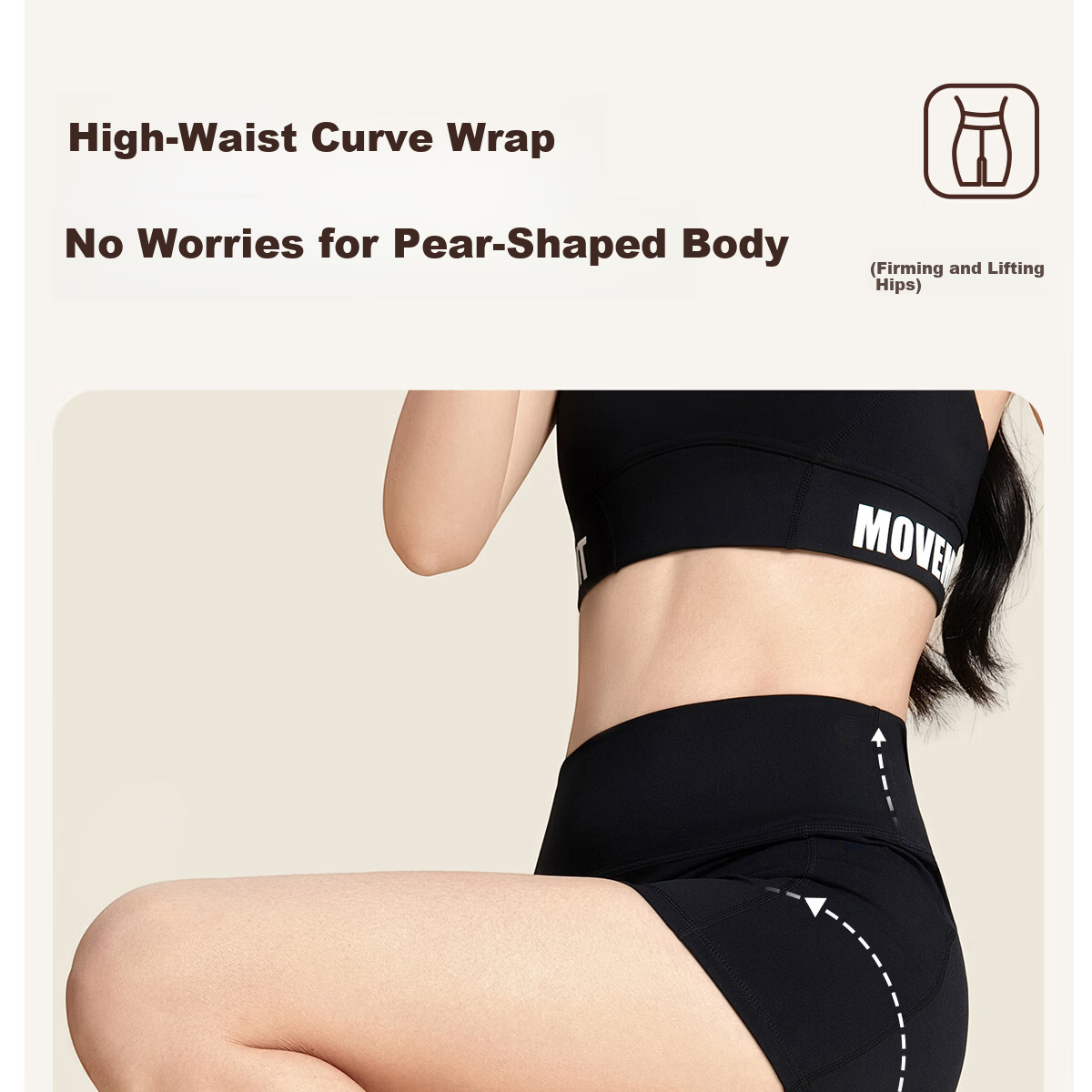 361° Women's Three-Quarter Yoga Pants Summer High-Waist Seamless Butt-Lifting Sports Shorts Fitness Five-Point Cycling Pants 9