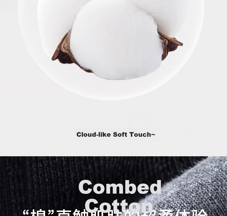 361° Business Cotton Socks Spring Summer New Men's Antibacterial Deodorant Mid-Calf Socks Black/4 Pairs One Size 3