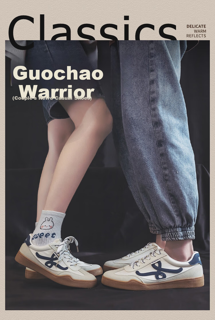 Warrior Canvas Low-top Men's Shoes Flat Casual Sneakers Fashion Couple Training Shoes 981 Beige Gray Dark Blue Size 42 1
