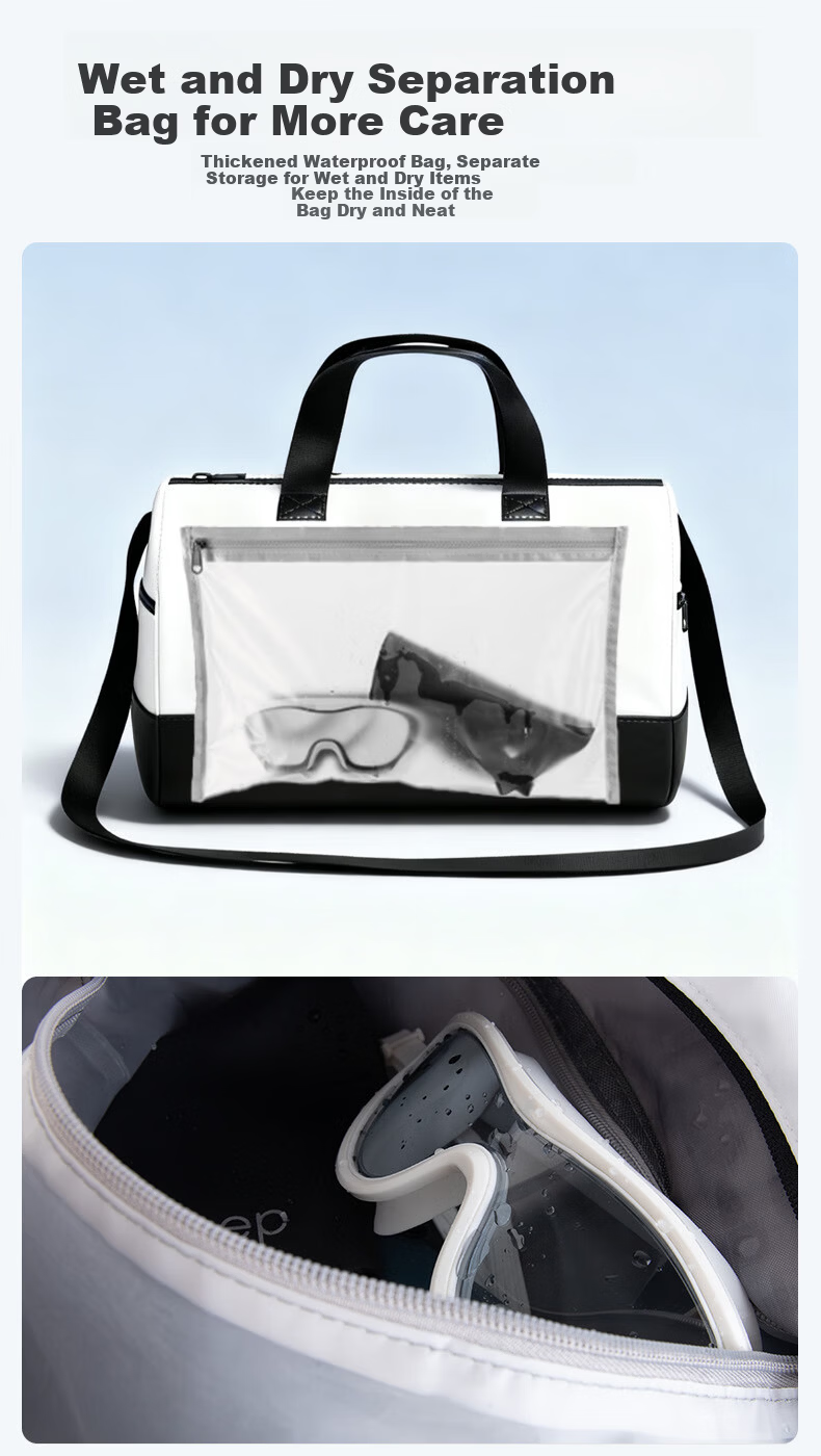Keep Fitness Bag Large Capacity Wet and Dry Separation Travel Toiletry Bag Portable Handheld Luggage Shoulder Crossbody Bag 4