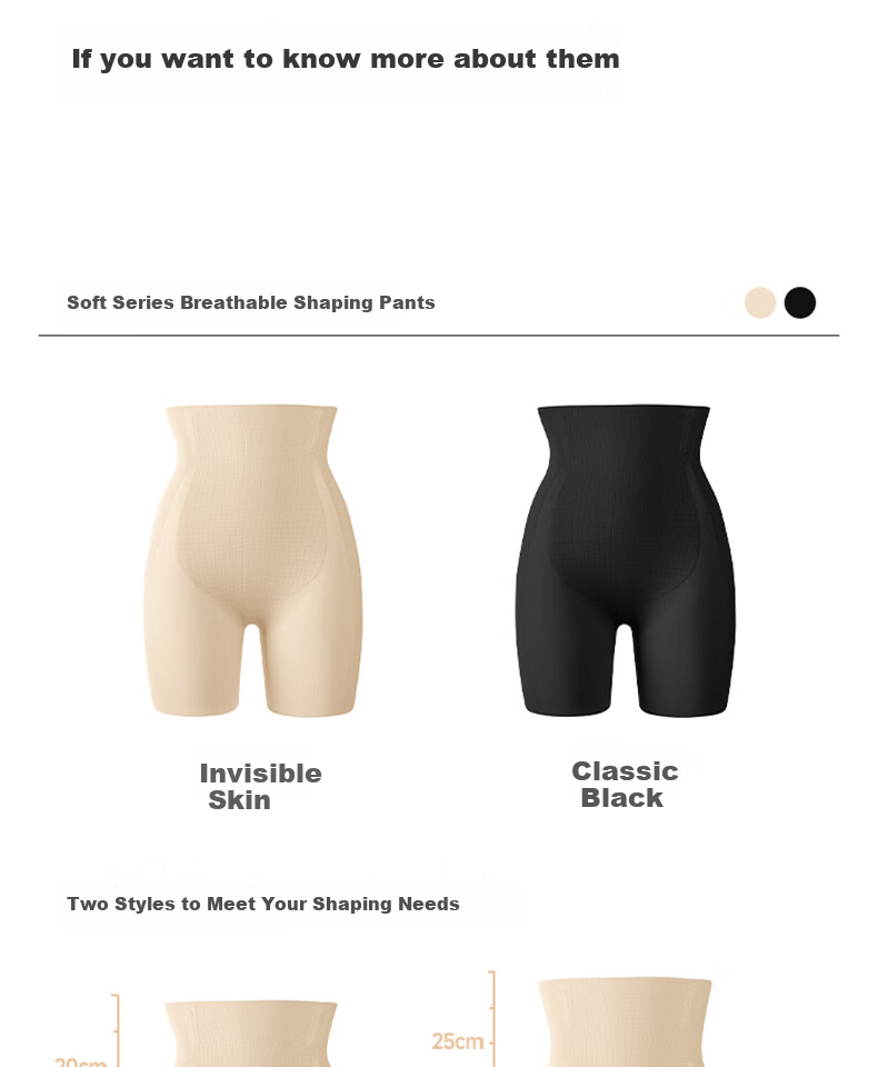 LUCKMEEY [Wang Ju's Choice] Mid-Rise Tummy Control Pants, Strong Shaping, Belly Slimming, Butt-Lifting, Anti-Chafing, Breathable Safety Shorts 16